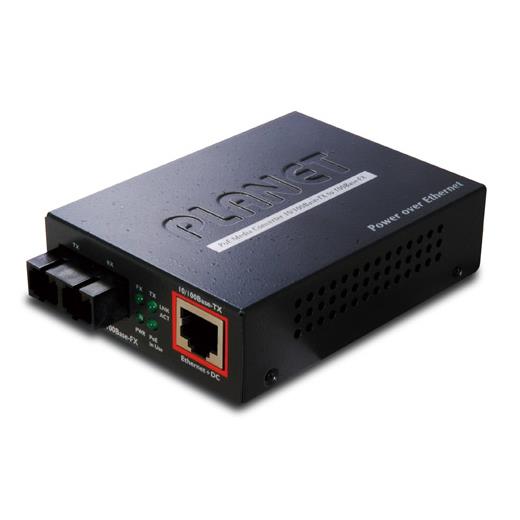 Pl-Ftp-802 Poe Media Converter≪Br≫
100Base-Fx To 10/100Base-Tx (Sc Multimode 2 Km)≪Br≫
Ieee 802.3Af Poe