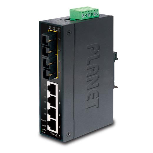 Pl-Isw-621T Endüstriyel Tip Yönetilemeyen Ethernet Switch (Industrial Unmanaged Ethernet Switch)≪Br≫
4-Port 10/100Base-Tx ≪Br≫
2-Port 100Base-Fx Multi-Mode Sc 2 Km≪Br≫
Ip30, 40~75 Derece C