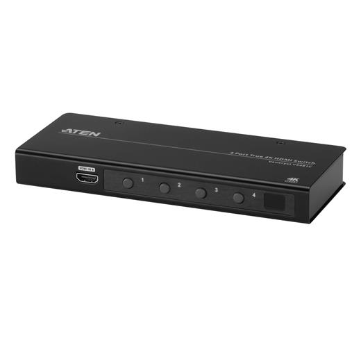 Aten-Vs481C 4-Port True 4K (4K X 2K) Hdmı Switch, Uzaktan Kumanda Ürünle Birlikte Gelmektedir