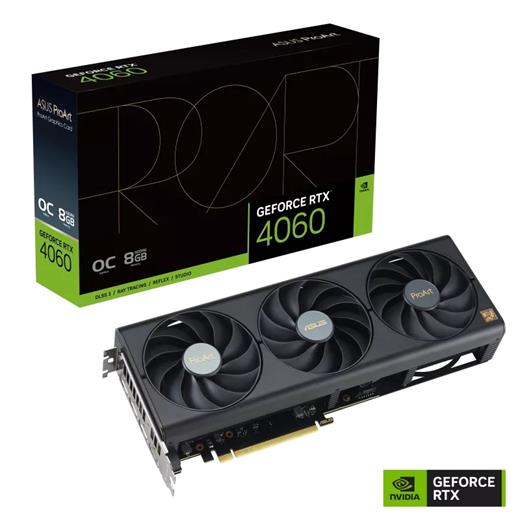 Asus Proart-Rtx4060-O8G 8Gb Gddr6 Hdmı Dp 128Bit 