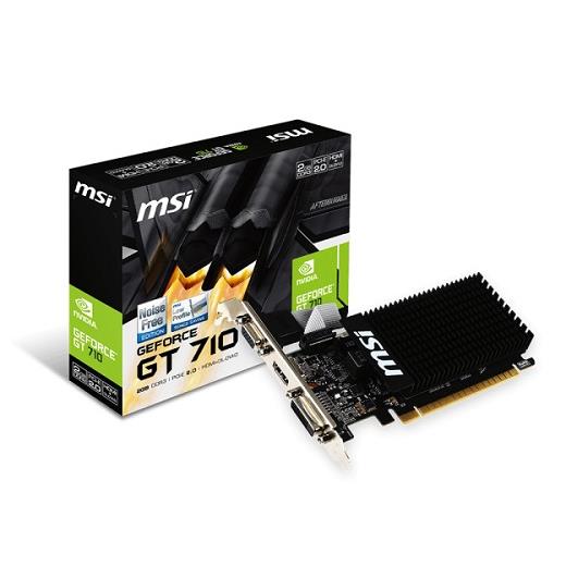 Msı Gt 710 2Gd3H 2Gb Lp Ddr3 64Bit Dvı/Hdmı/Vga