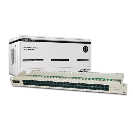 DIGITUS DN-91350-1 50 PORT CAT3 PATCH PANEL