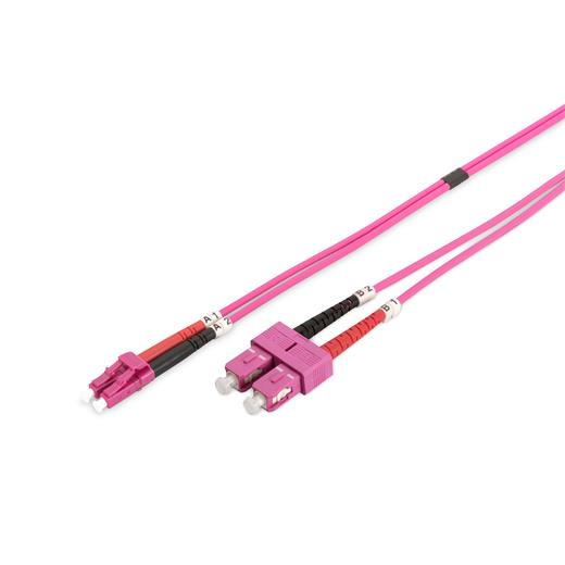 Dk-2532-03-4 Digitus Lc-Sc Fiber Optik Patch Cord, Duplex, Multimode, Om4, 50/125 ?, 3 Metre