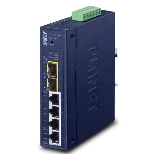 Pl-Igs-4215-4T2S Endüstriyel Tip Yönetilebilir Ethernet Switch (Industrial Managed Ethernet Switch)≪Br≫
L2/L4≪Br≫
4-Port 10/100/1000T≪Br≫
2-Port 100/1000X Sfp≪Br≫
-40~75 Derece