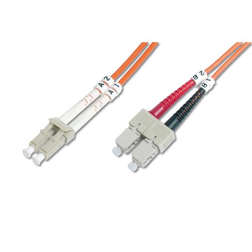 Dk-2632-05 Digitus Lc-Sc Fiber Optik Patch Kablo, 5 Metre, Multimode, Duplex, 62.5/125 