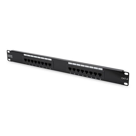 Dn-91616U Digitus 19 Inch 16 Port Cat-6 Utp Patch Panel, 50 ? (Mikron), Altın Kontak, Zırhsız 