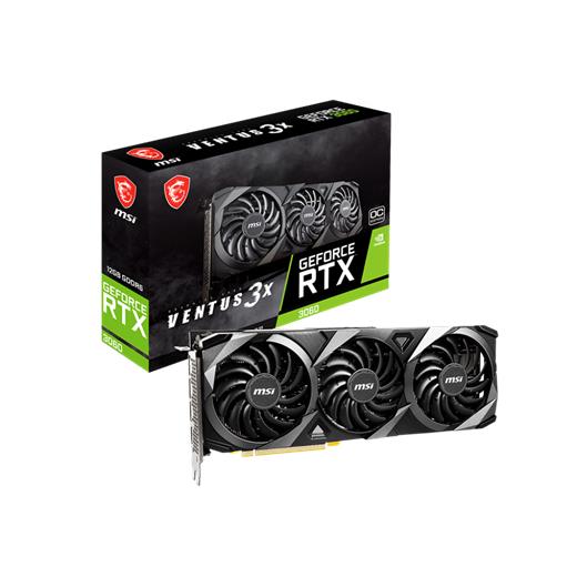 Msı Geforce Rtx 3060 Ventus 3X 12G Oc 12Gb Gddr6 Hdmı Dp 192Bit