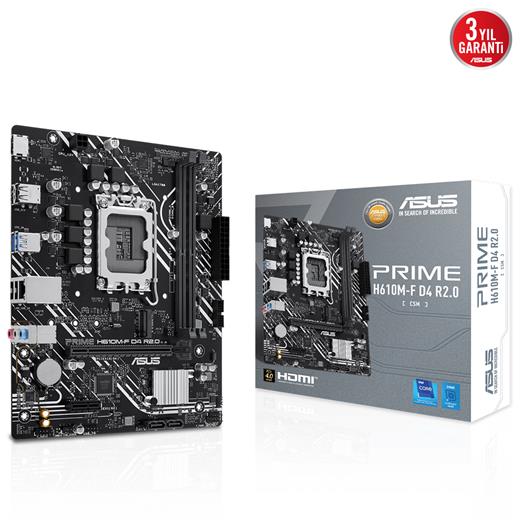 Asus Prıme H610M-F D4 R2.0-Csm Ddr4 3200Mhz Matx