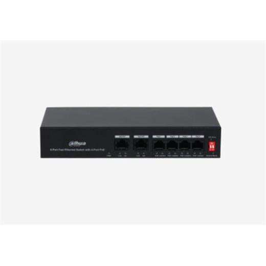 Dahua Pfs3006-4Et-36 6 Port 4Xfe-2Xfe 36W Yönetilemez Poe Switch