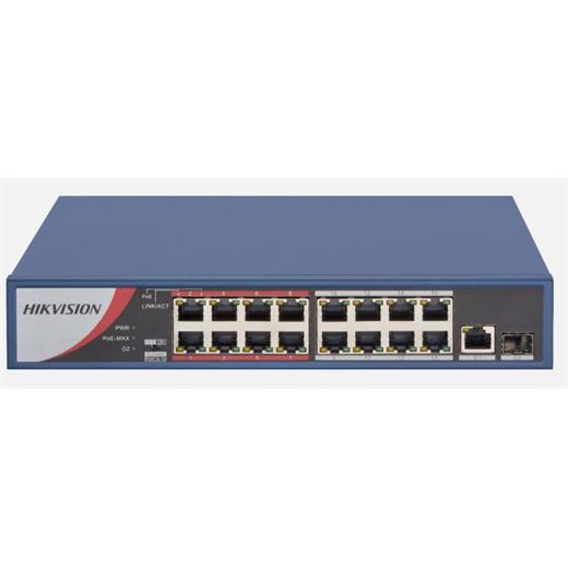 Hıkvısıon Ds-3E0318P-E/M 16Fex1Ge+1Ge Sfp Yönetilemez 130W Poe Switch